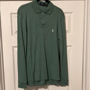 Polo by Ralph Lauren Green Dress Shirt with Classic Collar